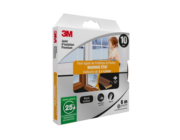 Joint adhésif porte et fenêtre mauvais état marron 6m - 3M