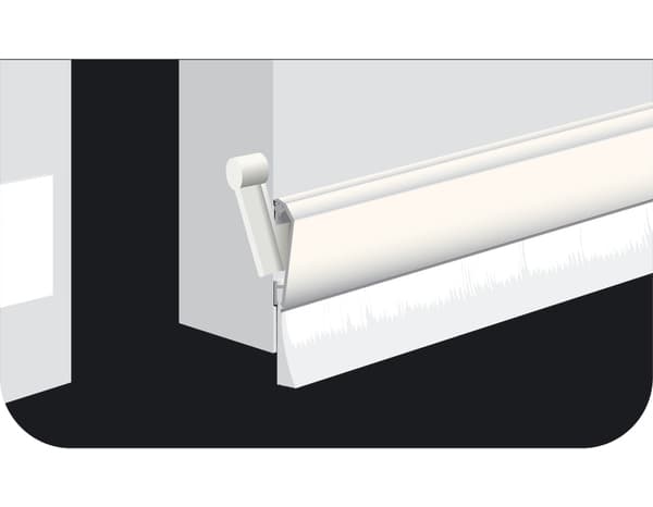 Miniature 5 de Bas de porte en aluminium pivot tous sols blanc 0,93m - 3M