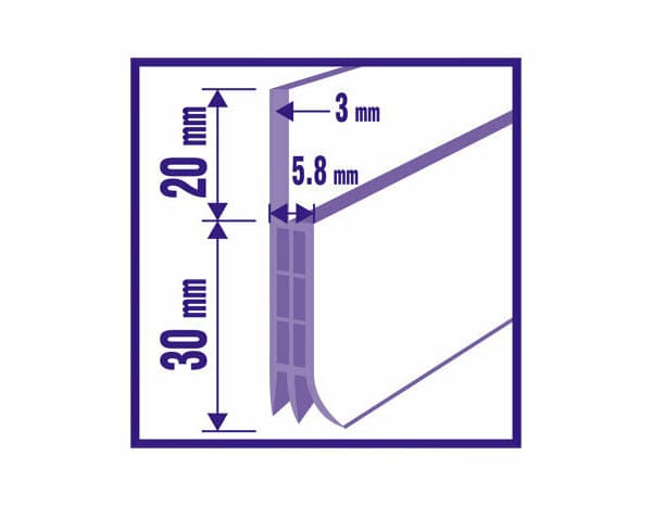 Miniature 5 de Joints de calfeutrage 1m adhesive blanc - Brenner