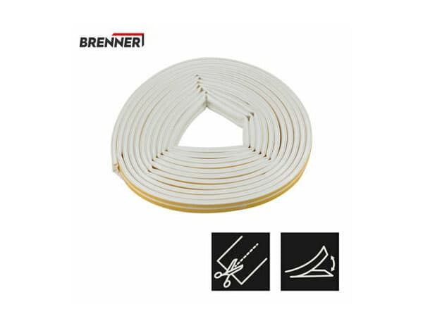 Miniature 6 de Joint adhesif "profil d" blanc 12m - Brenner