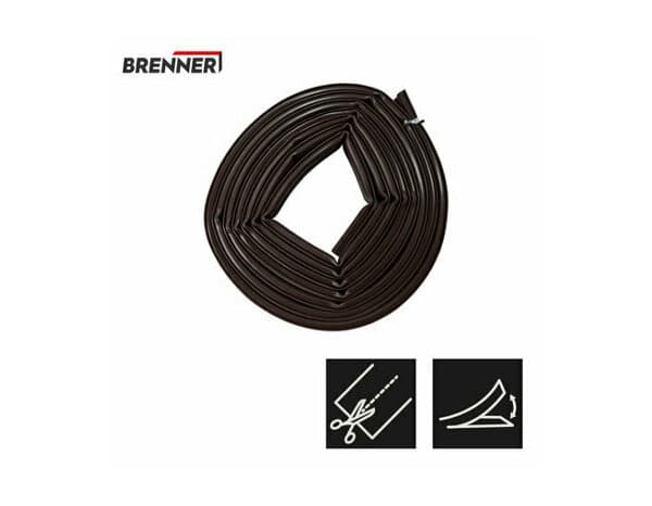 Miniature 5 de Joint adhésif en silicone "profil d" marron 6m - Brenner