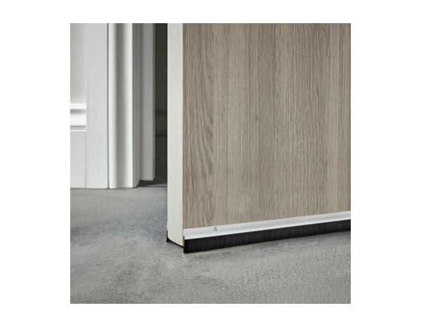 Miniature 2 de Bas de porte brosse en aluminium 1m - Brenner