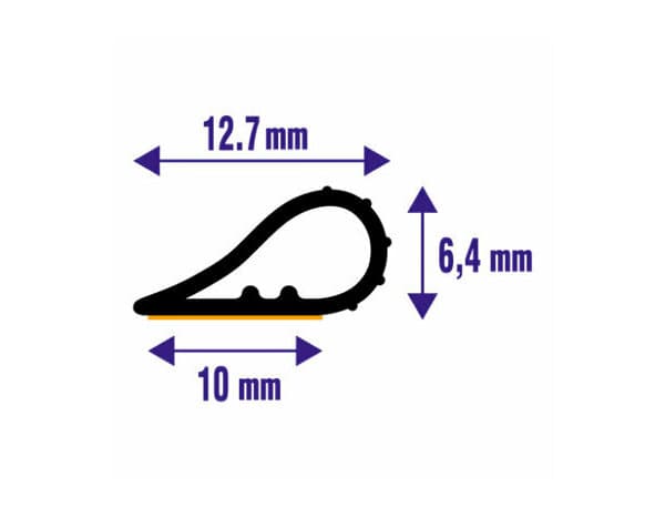 Miniature 4 de Joint adhesif silicone pour porte et fenêtre transparent 6m - Brenner