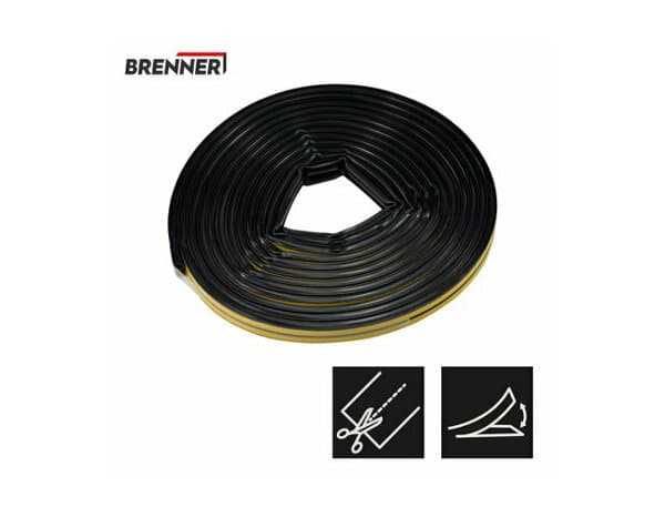 Miniature 6 de Joint adhesif "profil d" noir 12m - Brenner