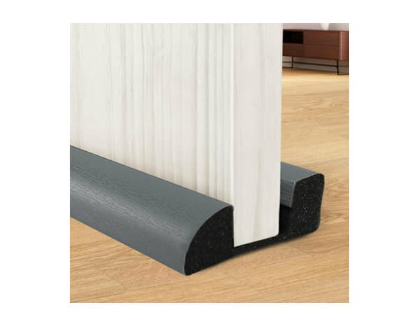 Miniature 2 de Bas de porte double boudin gris 1m - Brenner