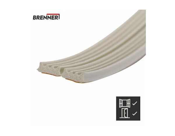 Miniature 3 de Joint adhesif "profil e"  blanc 6m - Brenner