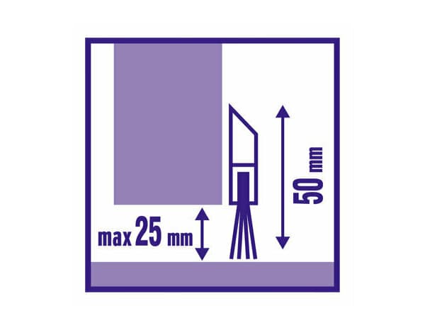 Miniature 4 de Bas de porte adhésif brosse en pvc marron 1m - Brenner