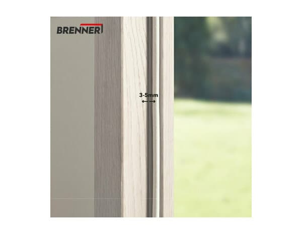 Miniature 2 de Joint adhesif "profil p" blanc 12m - Brenner