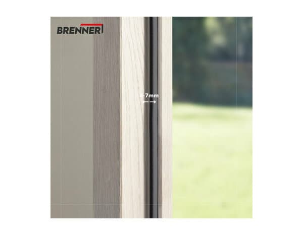 Miniature 2 de Joint adhesif "profil d" noir 12m - Brenner