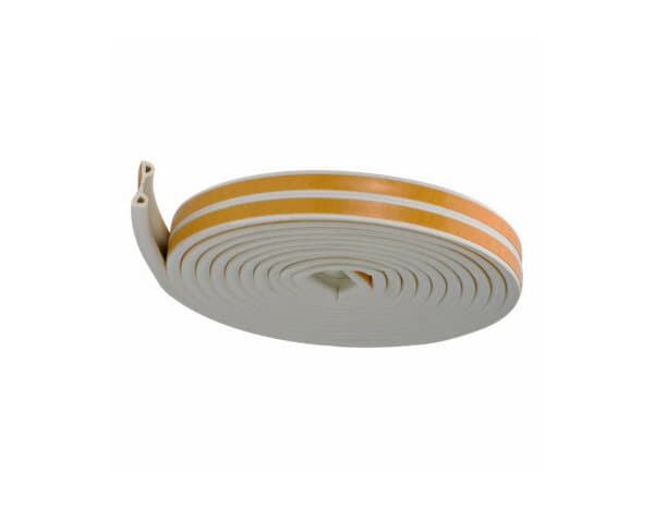 Joint adhesif en EPDM "profil p" porte et fenêtre blanc 6m - Brenner