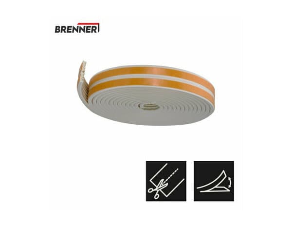 Miniature 6 de Joint adhesif "profil e"  blanc 6m - Brenner