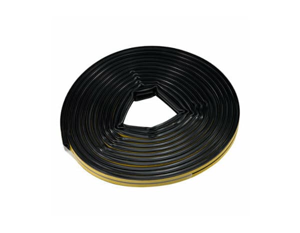 Joint adhesif "profil d" noir 12m - Brenner