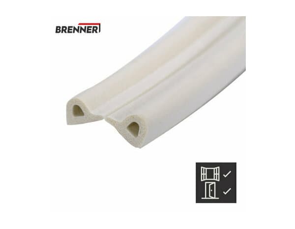 Miniature 4 de Joint adhesif "profil p" blanc 12m - Brenner