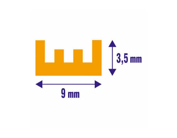 Miniature 5 de Joint adhesif "profil e"  blanc 6m - Brenner