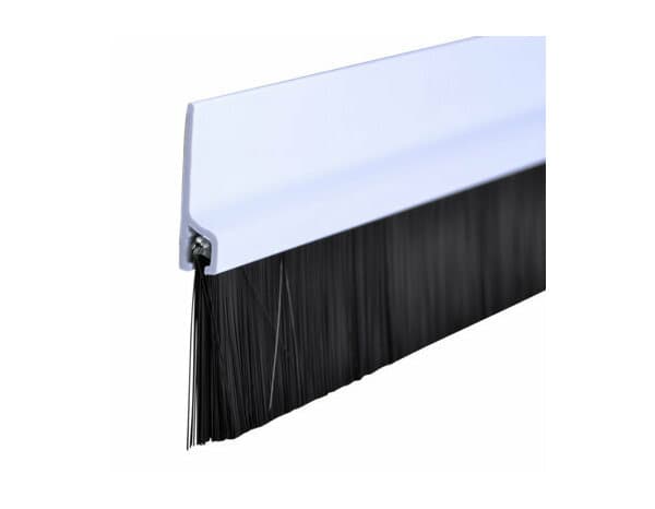 Miniature 4 de Bas de porte adhesif brosse en pvc blanc 1m - Brenner