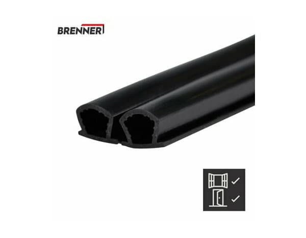 Miniature 4 de Joint adhesif "profil d" noir 12m - Brenner