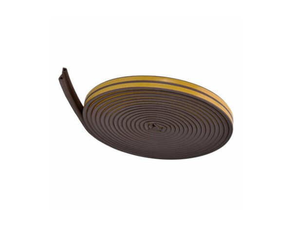 Joint adhesif en EPDM "profil p" porte et fenêtre marron 12m - Brenner
