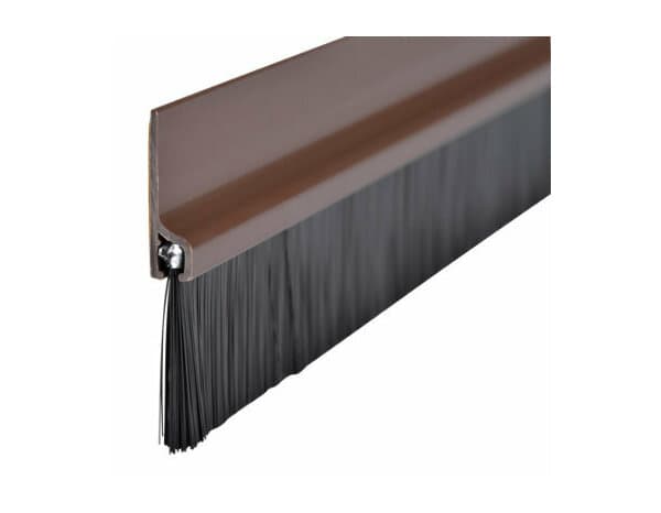 Miniature 3 de Bas de porte adhésif brosse en pvc marron 1m - Brenner