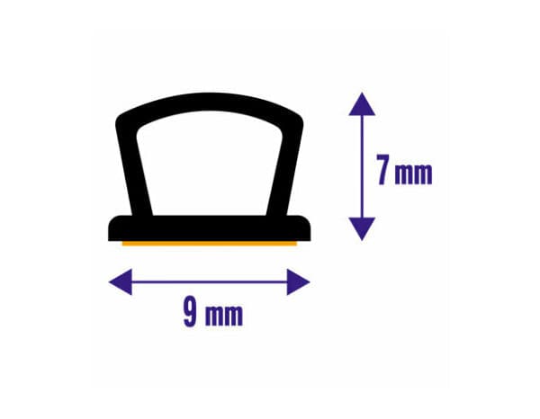 Miniature 5 de Joint adhesif "profil d" blanc 12m - Brenner