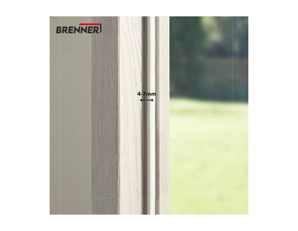 Miniature 3 de Joint adhesif "profil d" blanc 12m - Brenner