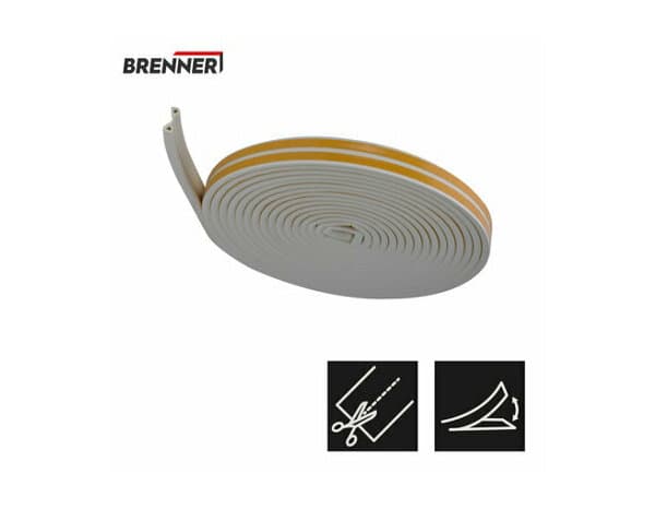 Miniature 6 de Joint adhesif "profil p" blanc 12m - Brenner