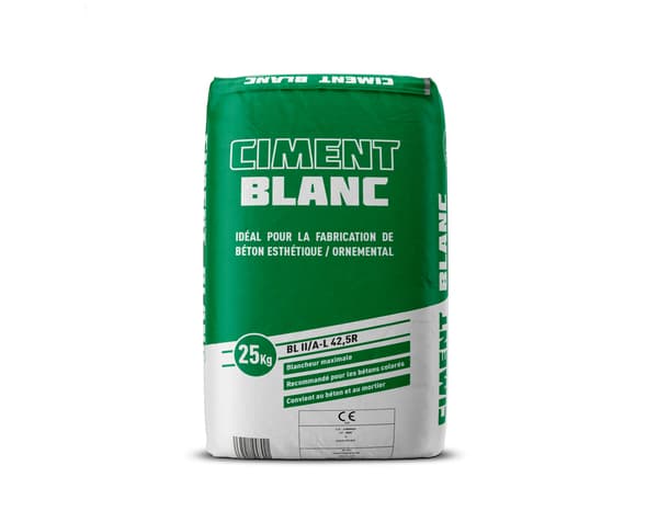 Ciment blanc pour travaux ornementaux - 25 kg