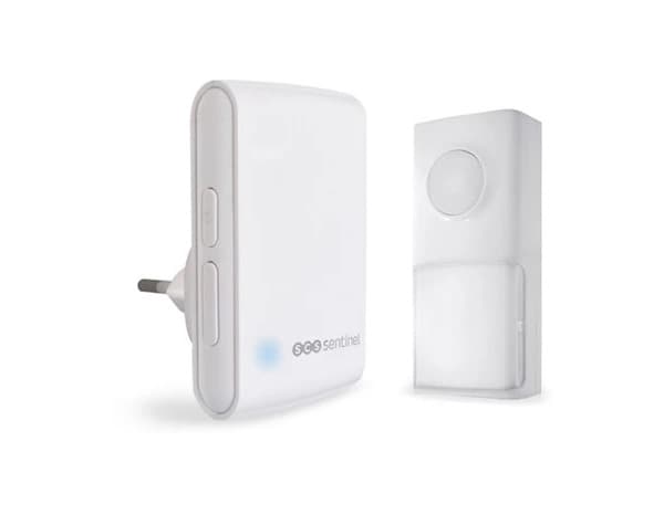 Carillon sans fil, sans pile 25 mélodies "EcoBell 100" blanc - SCS Sentinel