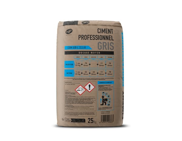 Miniature 2 de Ciment professionnel gris - sac 25 kg