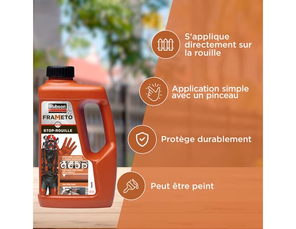 Miniature 2 de Antirouille multi-supports 0,5 L noir intérieur/extérieur - Frameto