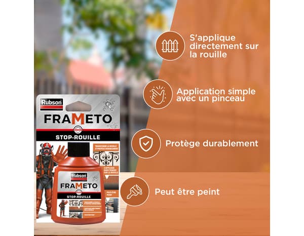 Miniature 3 de Antirouille pour tous métaux ferreux noir 90 ml - Frameto