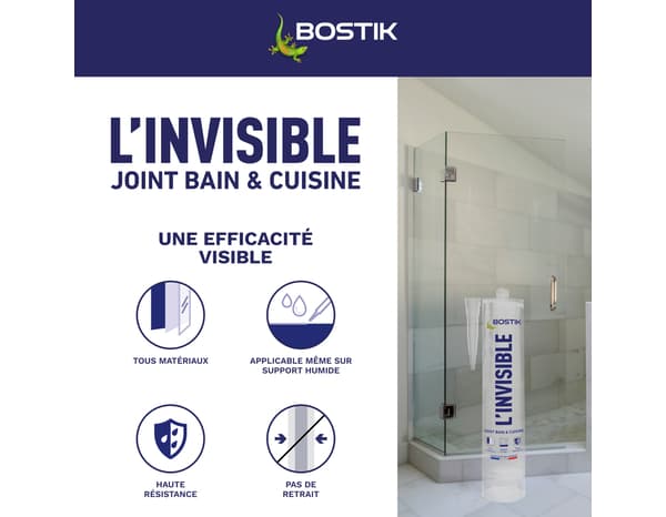 Miniature 4 de Joint bain et cuisine L'INVISIBLE - 290 ml - Bostik