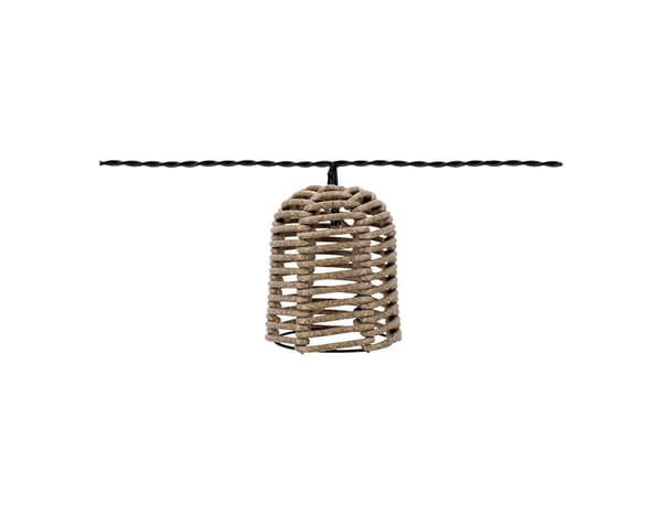 Miniature 4 de Guirlande lumineuse solaire 10 LED effet rotin marron 4,8 m IP44