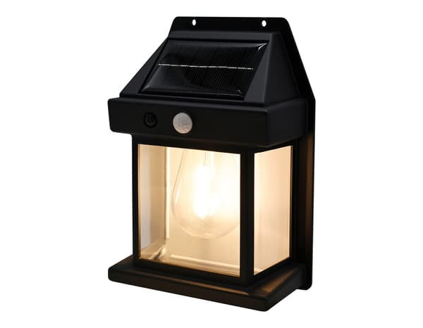 Miniature 2 de Applique murale solaire LED avec détecteur de mouvement infrarouge noir 3000 K IP44