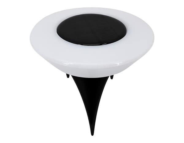 Lot de 4 spots solaires LED à piquer blanc 3000 K IP44