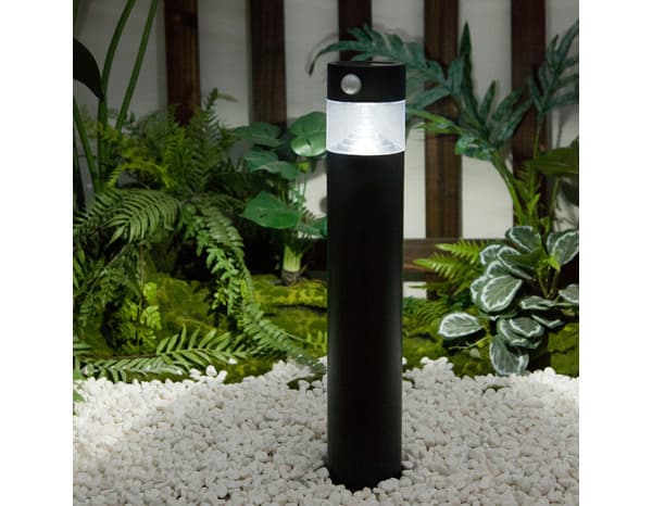 Miniature 6 de Potelet solaire LED avec détecteur de mouvement infrarouge noir 5000 K IP44