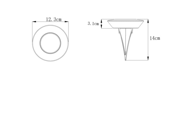 Miniature 5 de Lot de 4 spots solaires LED à piquer blanc 3000 K IP44