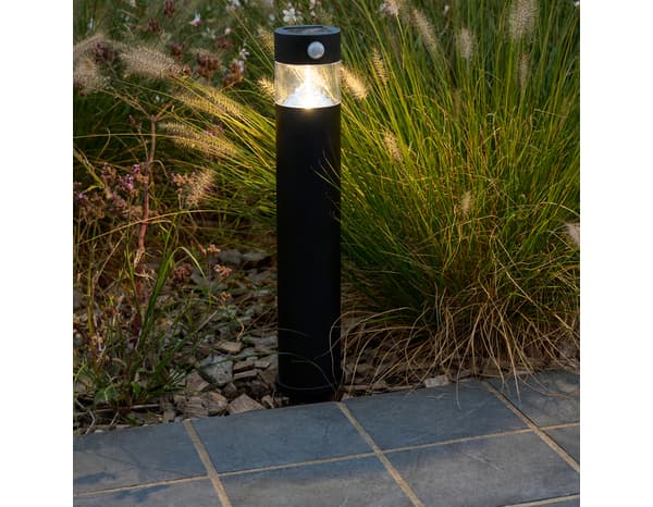 Miniature 7 de Potelet solaire LED avec détecteur de mouvement infrarouge noir 5000 K IP44
