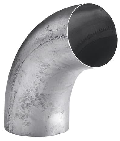 Coude cintré en zinc Ø 80 mm Ép. 0,65 mm.