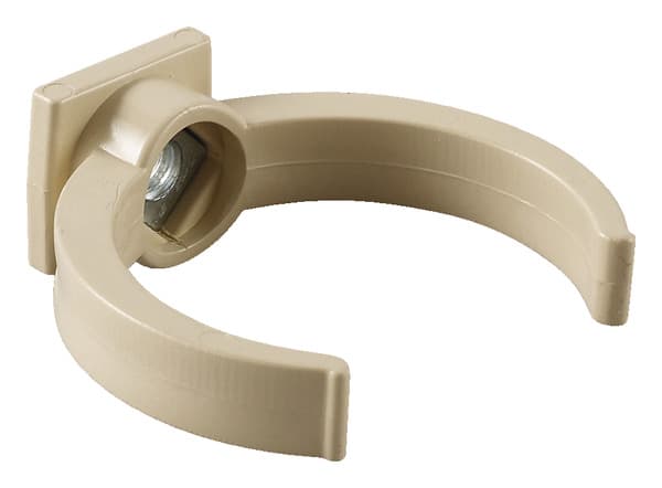 Sachet de 5 colliers de fixation pour gouttière en PVC de Ø 50 mm sable