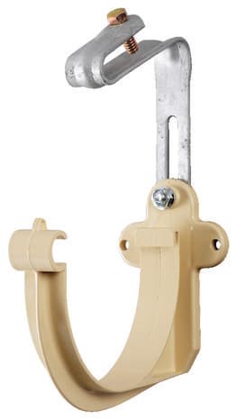 Miniature 2 de Crochet bandeau 25 mm PVC avec étrier galvanisé réglable ton sable 