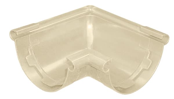 Angle 90 ° universel de gouttière demi-ronde sable 25 mm