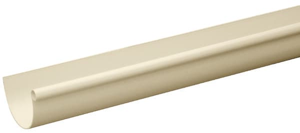 Profil de gouttière de 16, en PVC L 2 m sable - First