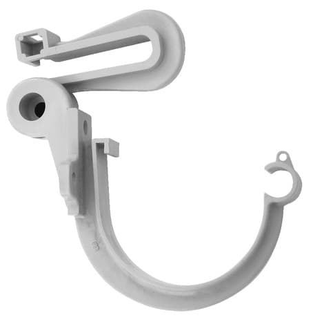 Miniature 2 de Crochet bandeau 16 mm avec étrier réglable gris en PVC