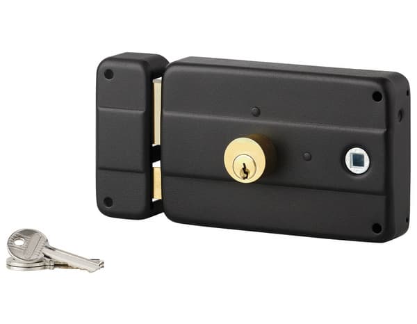 Serrure à applique horizontale pour porte d'entrée gauche 140x90 mm - Thirard