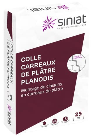 Colle pour carreaux de plâtre, sac de 25 kg