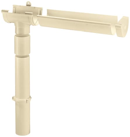 Miniature 2 de Profil de gouttière de 16, en PVC L 2 m sable - First