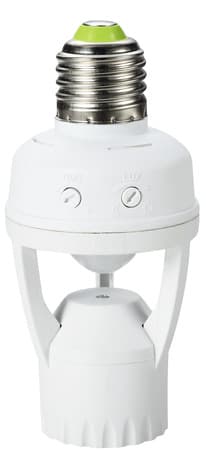 Douille E27 60 W avec détecteur de mouvements pour l'allumage automatique