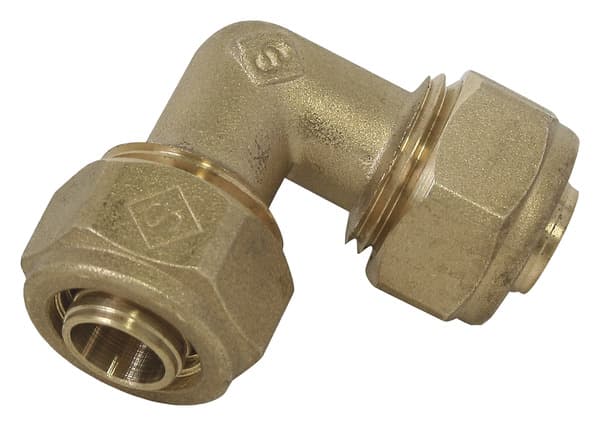 Coude à compression pour PER Ø 16 mm 15x21 mm