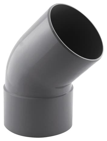 Coude PVC pour l'évacuation gravitaire des eaux usées et pluviales - 45 ° M/F Ø 100 mm - Fitt