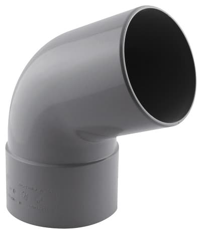 Coude PVC pour l'évacuation gravitaire des eaux usées et pluviales - 67 ° M/F Ø 100 mm - Fitt